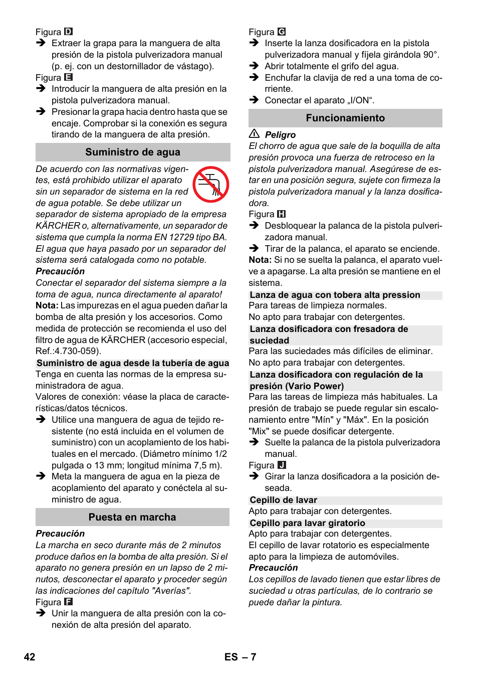 Karcher K 2 Car User Manual | Page 42 / 196