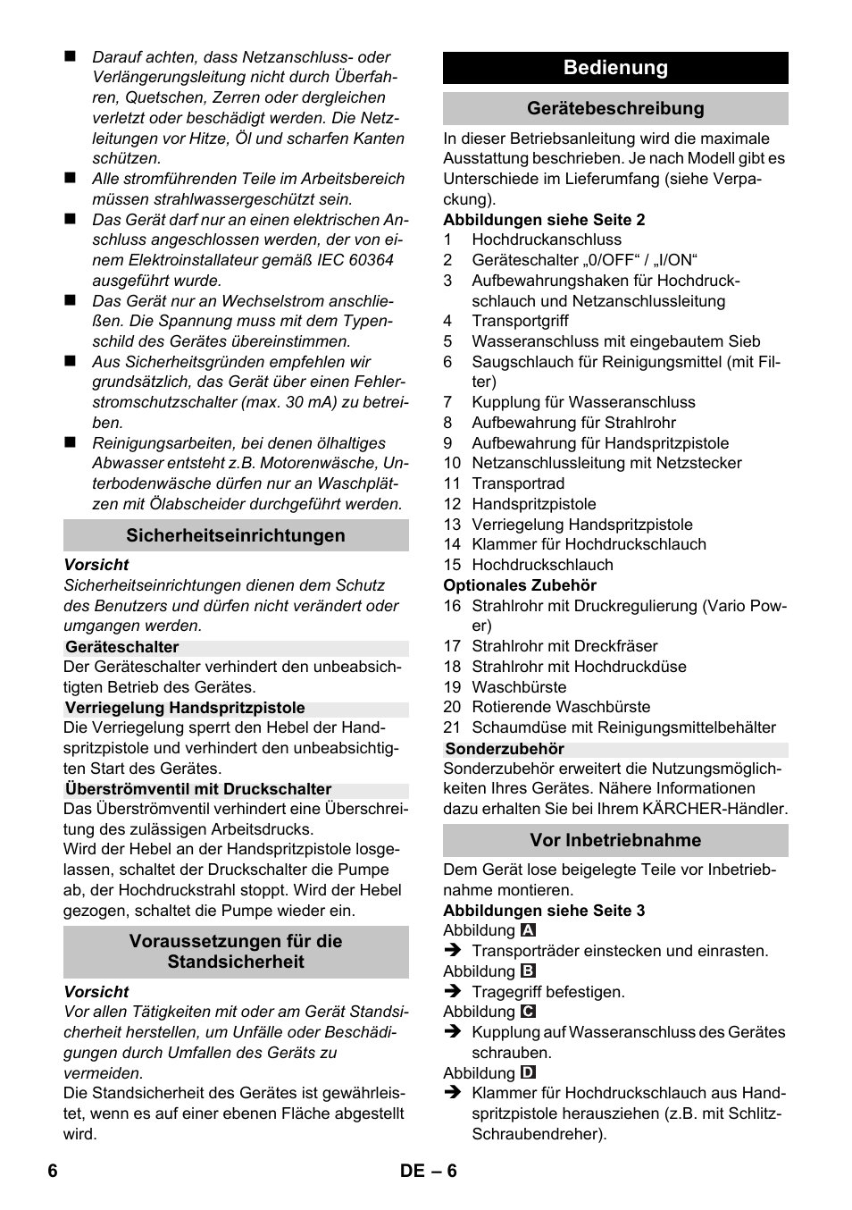 Karcher K 2 Car User Manual | Page 6 / 196