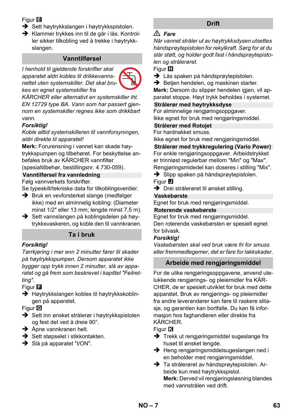 Karcher K 2 Car User Manual | Page 63 / 196