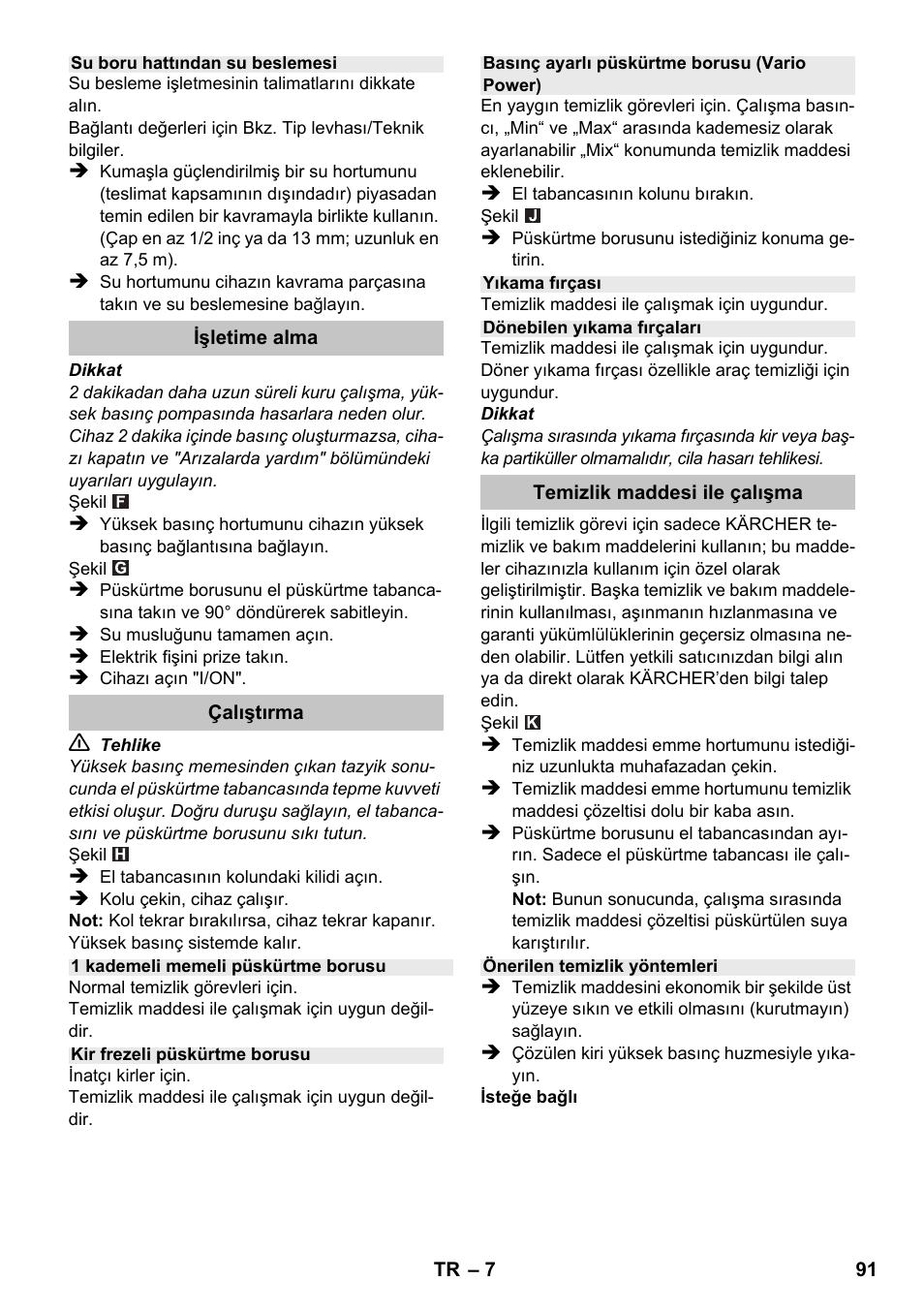 Karcher K 2 Car User Manual | Page 91 / 196