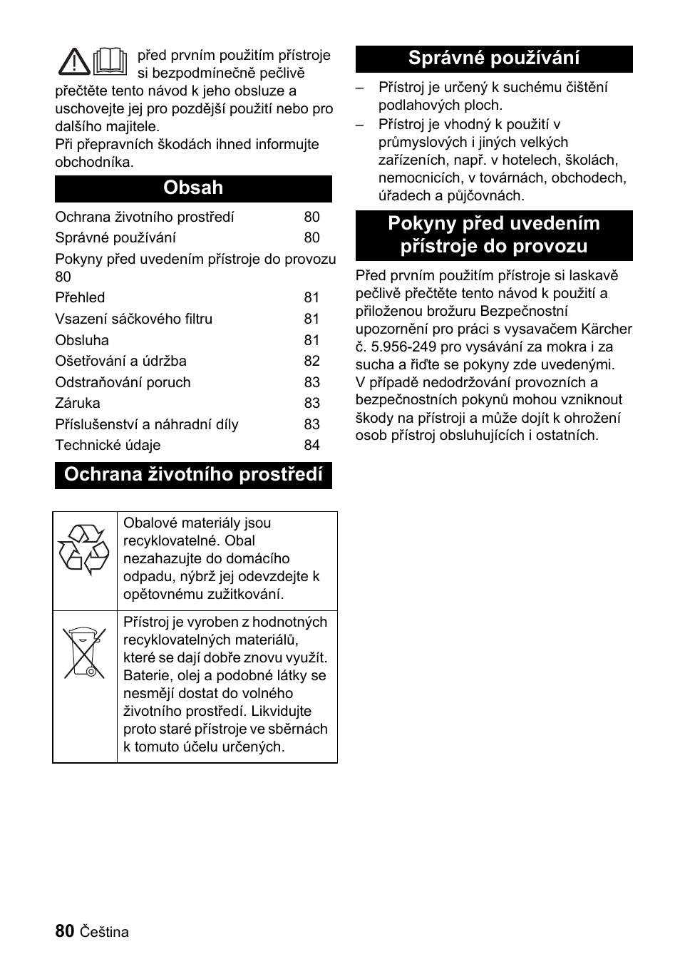 Karcher CV 66-2 User Manual | Page 80 / 148