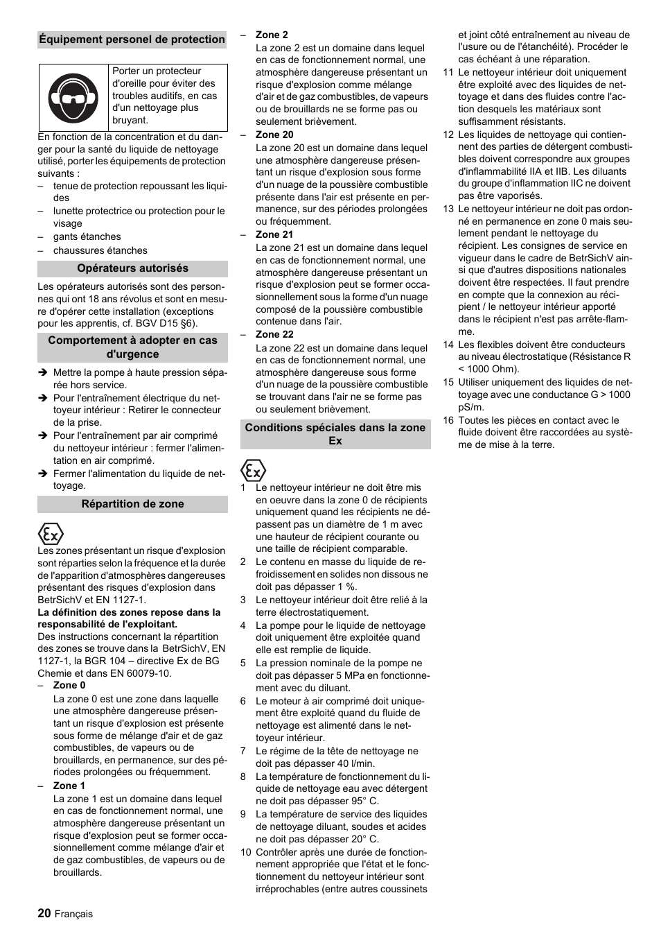 Karcher HKF 50 E User Manual | Page 20 / 60