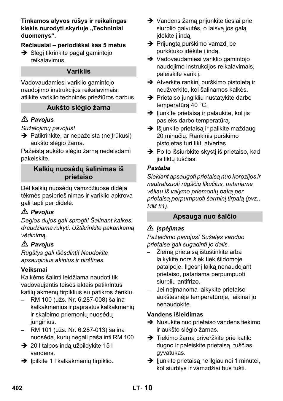 Karcher HDS 1000 De User Manual | Page 402 / 428