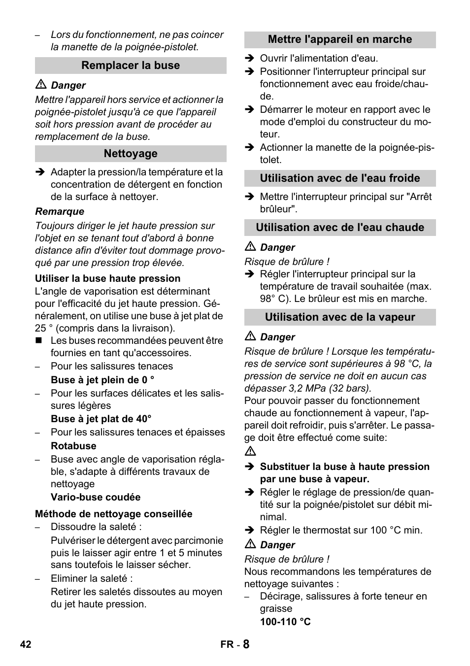 Karcher HDS 1000 De User Manual | Page 42 / 428