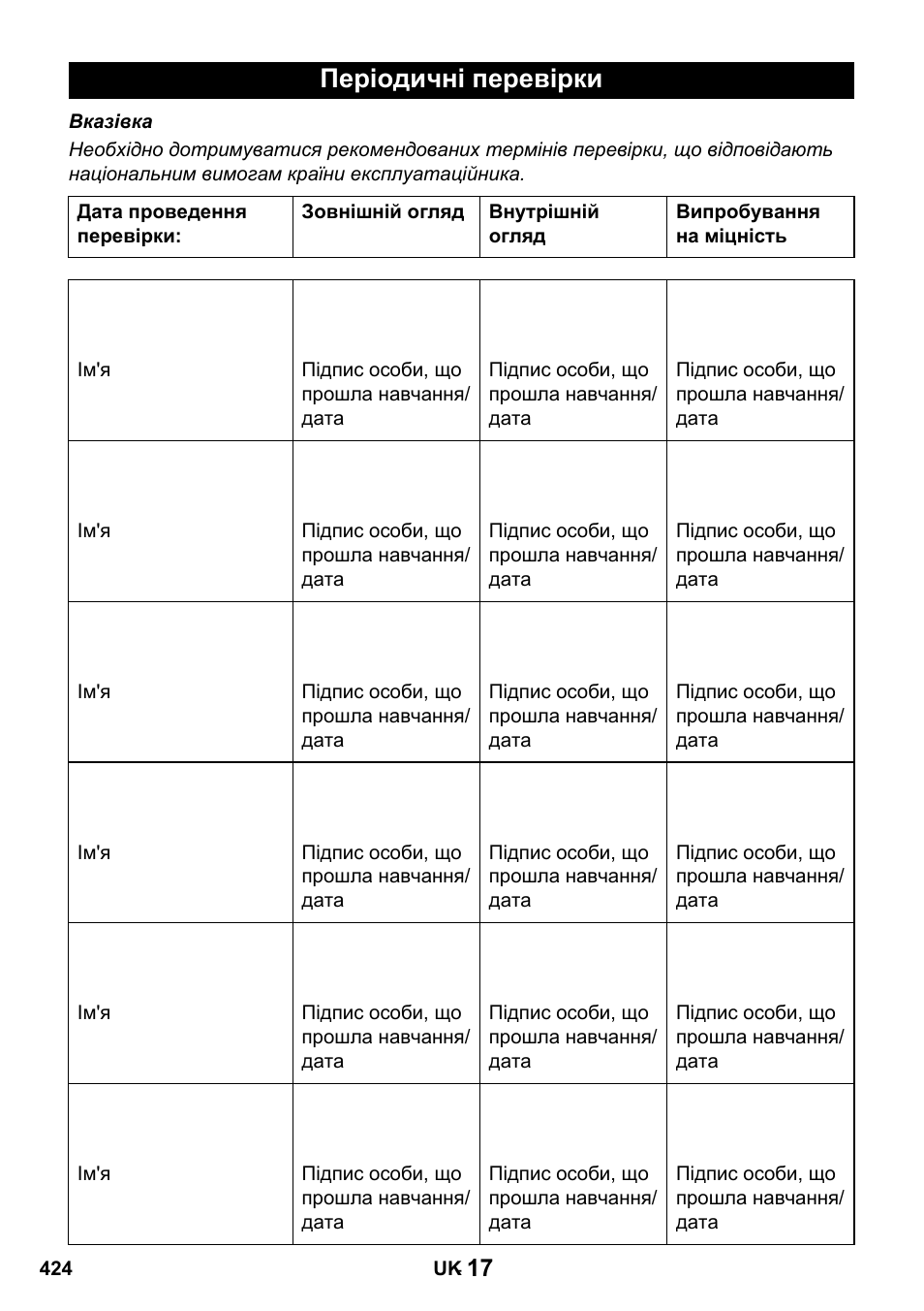 Періодичні перевірки | Karcher HDS 1000 De User Manual | Page 424 / 428