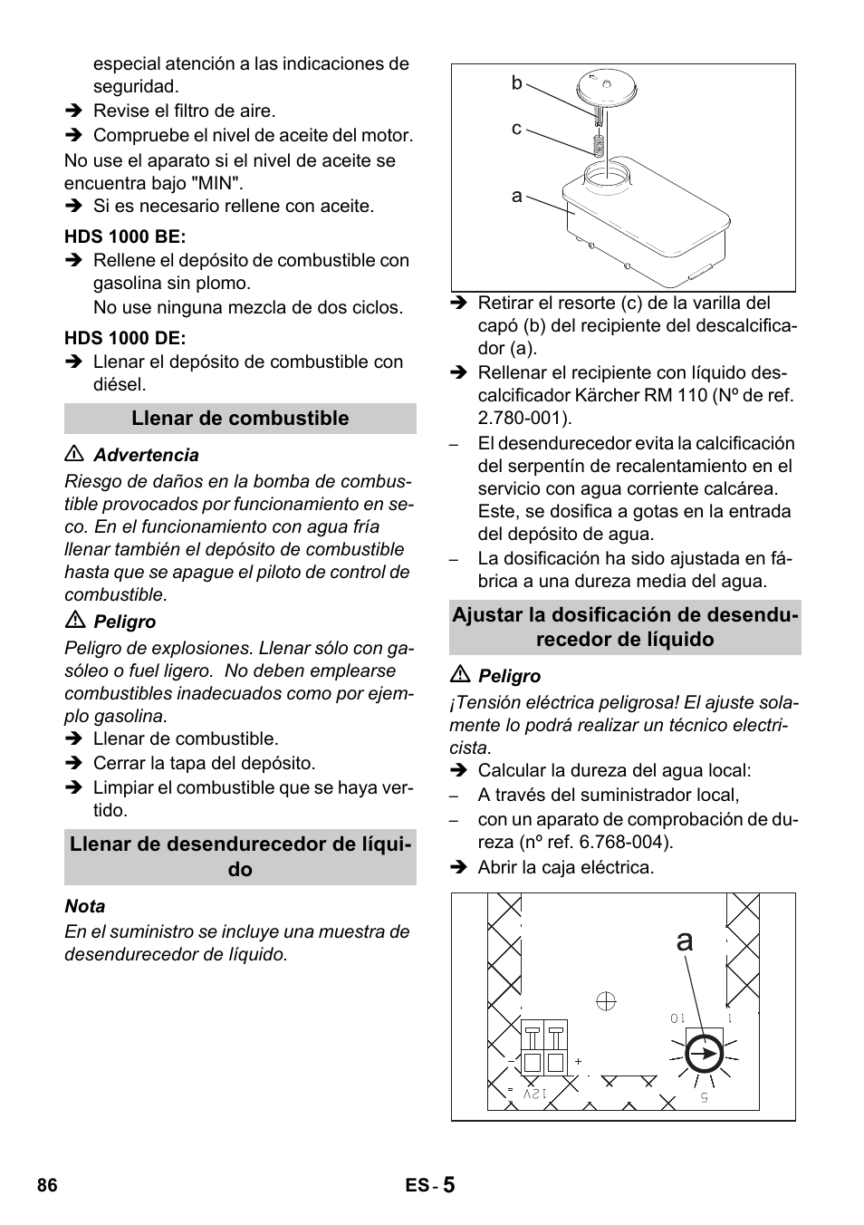 Karcher HDS 1000 De User Manual | Page 86 / 428