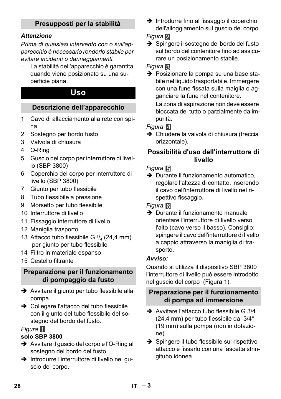 Karcher BP 1 Barrel Set User Manual | Page 28 / 68