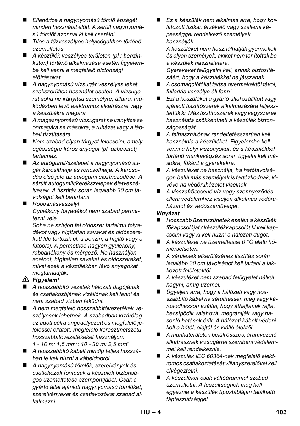 Karcher K 2 Compact Car User Manual | Page 103 / 196