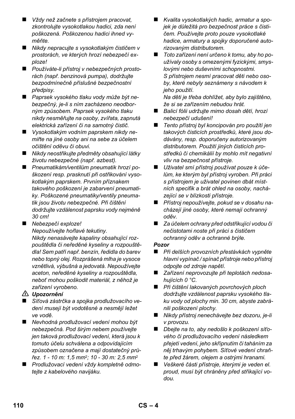 Karcher K 2 Compact Car User Manual | Page 110 / 196