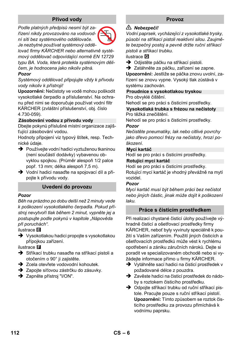 Karcher K 2 Compact Car User Manual | Page 112 / 196