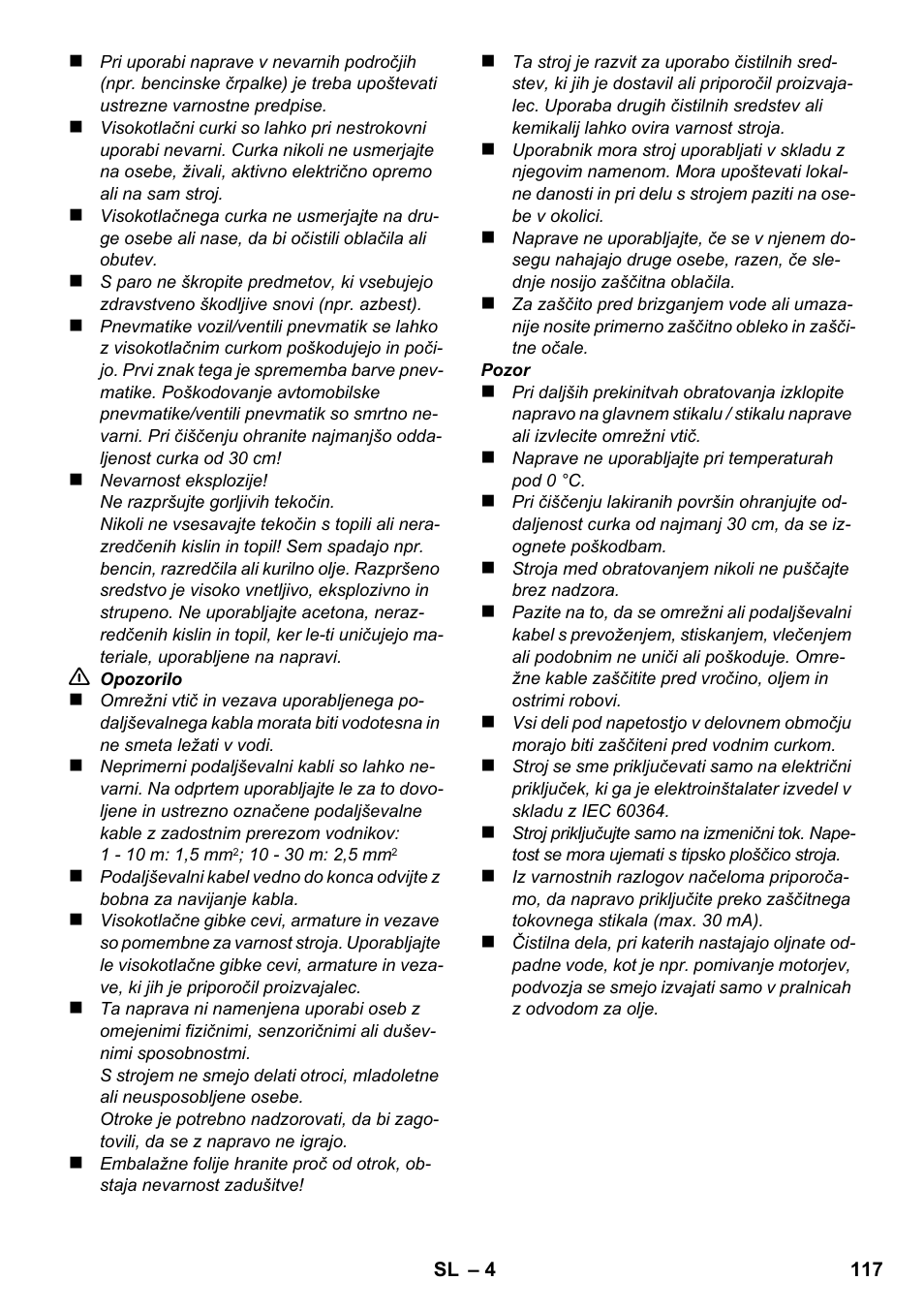 Karcher K 2 Compact Car User Manual | Page 117 / 196