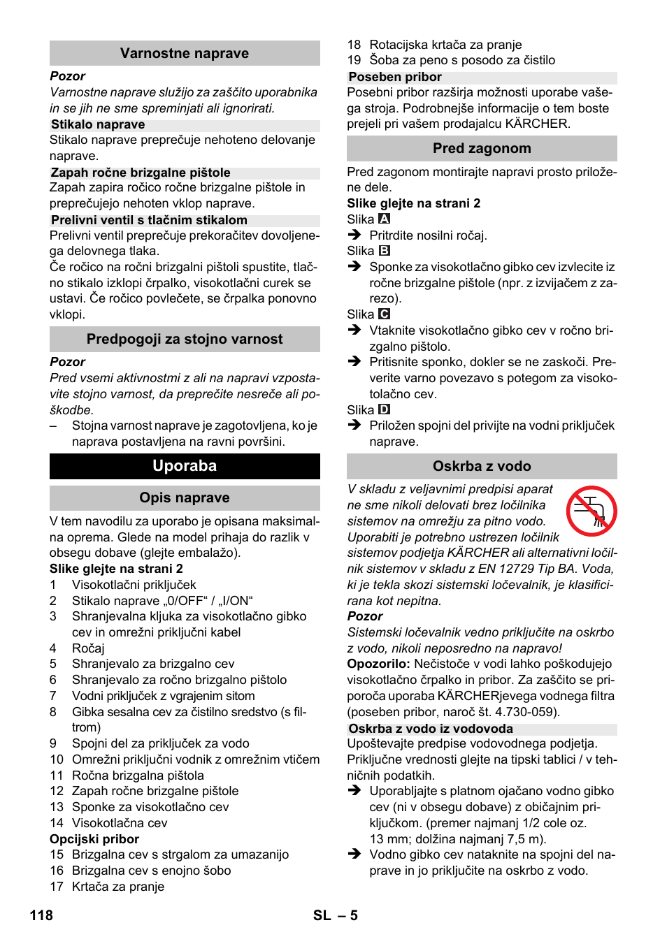 Karcher K 2 Compact Car User Manual | Page 118 / 196