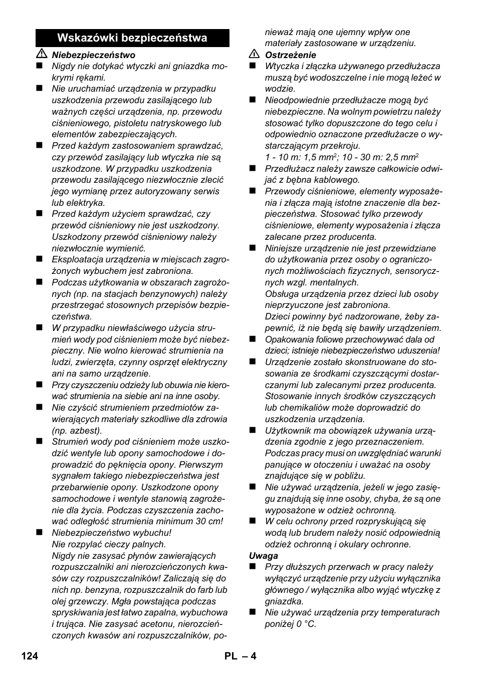 Karcher K 2 Compact Car User Manual | Page 124 / 196