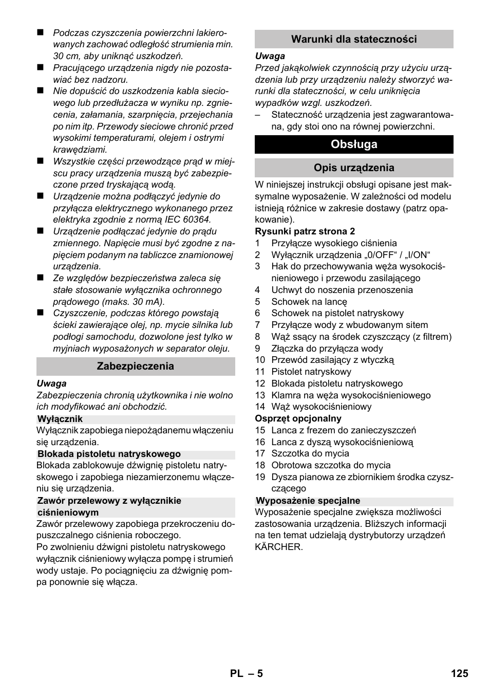Karcher K 2 Compact Car User Manual | Page 125 / 196