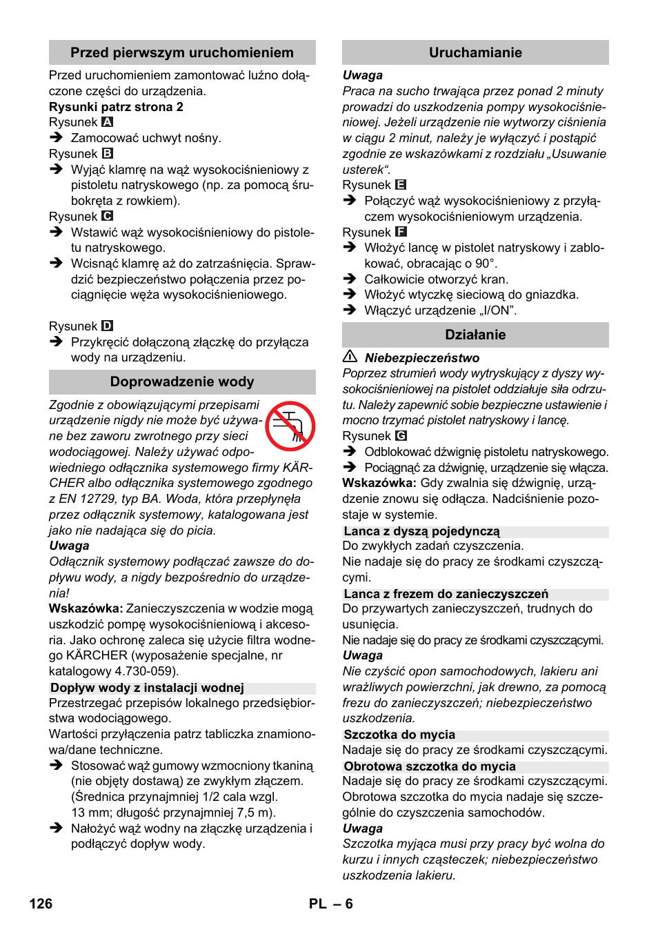 Karcher K 2 Compact Car User Manual | Page 126 / 196