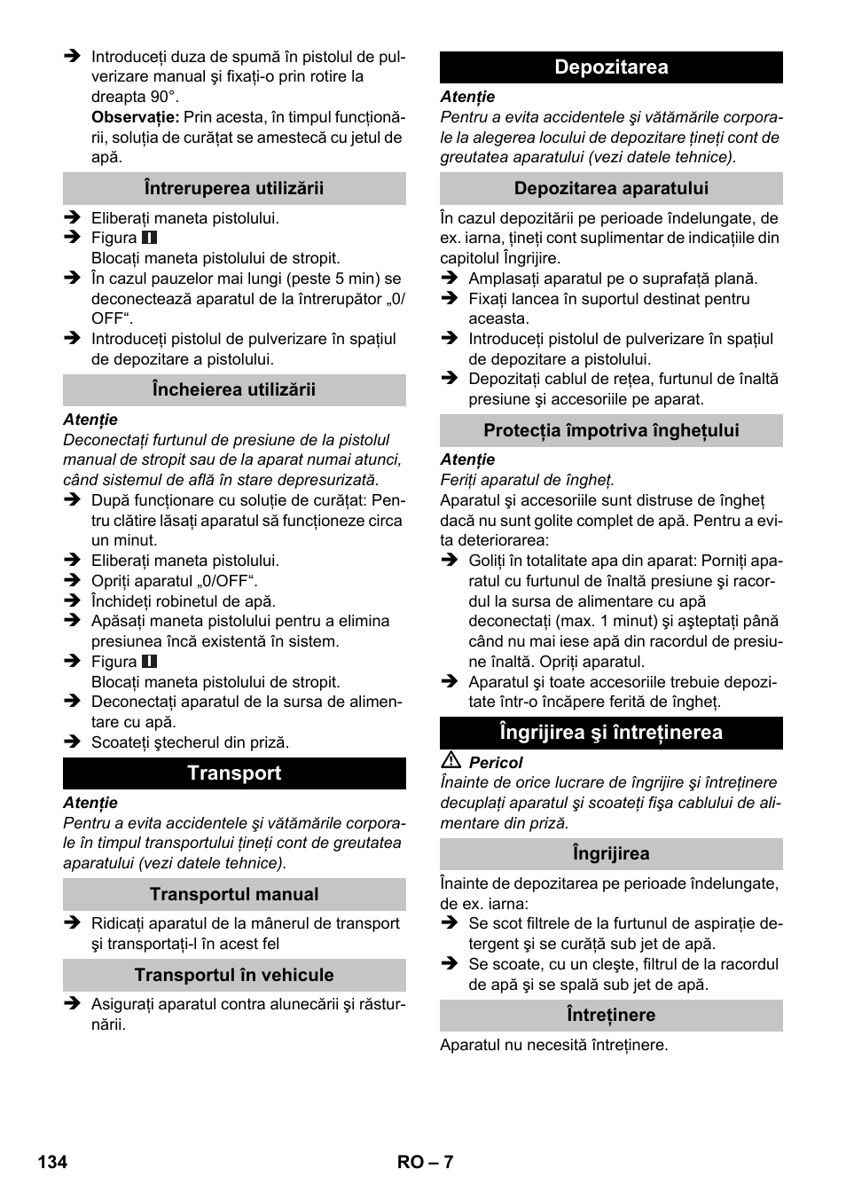 Karcher K 2 Compact Car User Manual | Page 134 / 196
