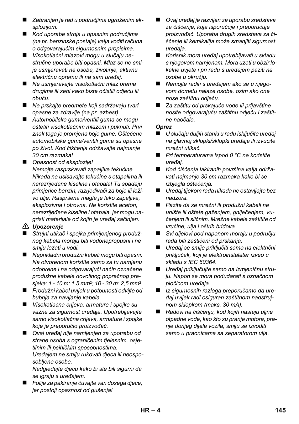 Karcher K 2 Compact Car User Manual | Page 145 / 196