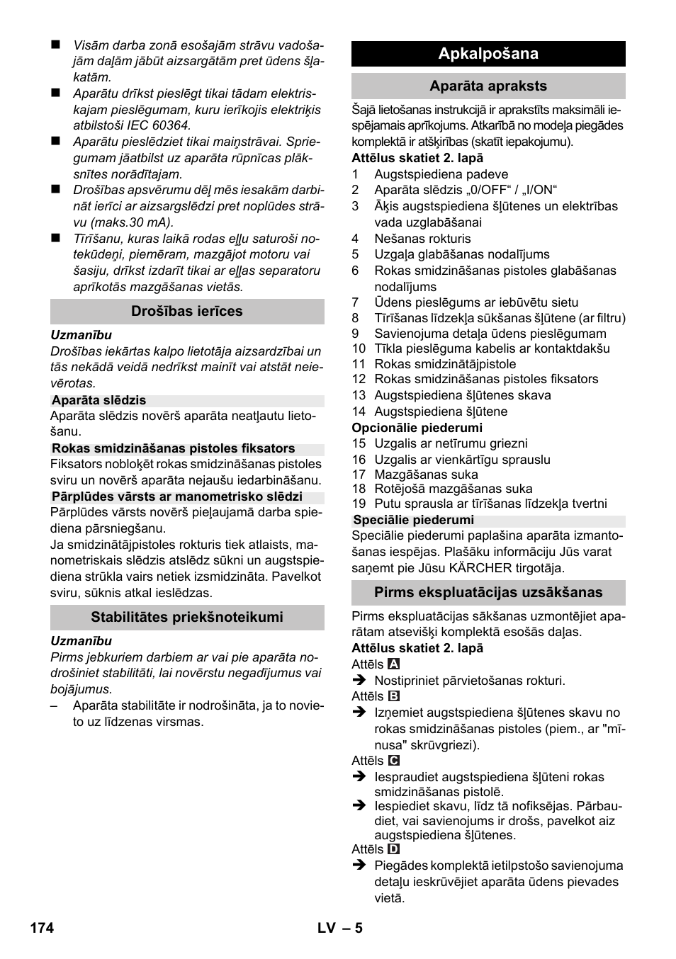 Karcher K 2 Compact Car User Manual | Page 174 / 196