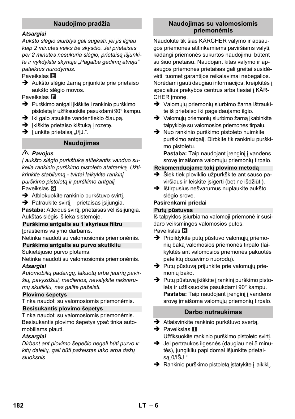 Karcher K 2 Compact Car User Manual | Page 182 / 196