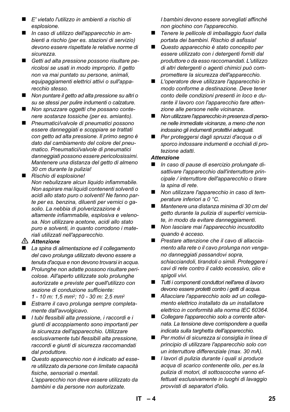 Karcher K 2 Compact Car User Manual | Page 25 / 196