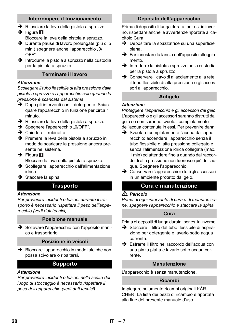 Karcher K 2 Compact Car User Manual | Page 28 / 196