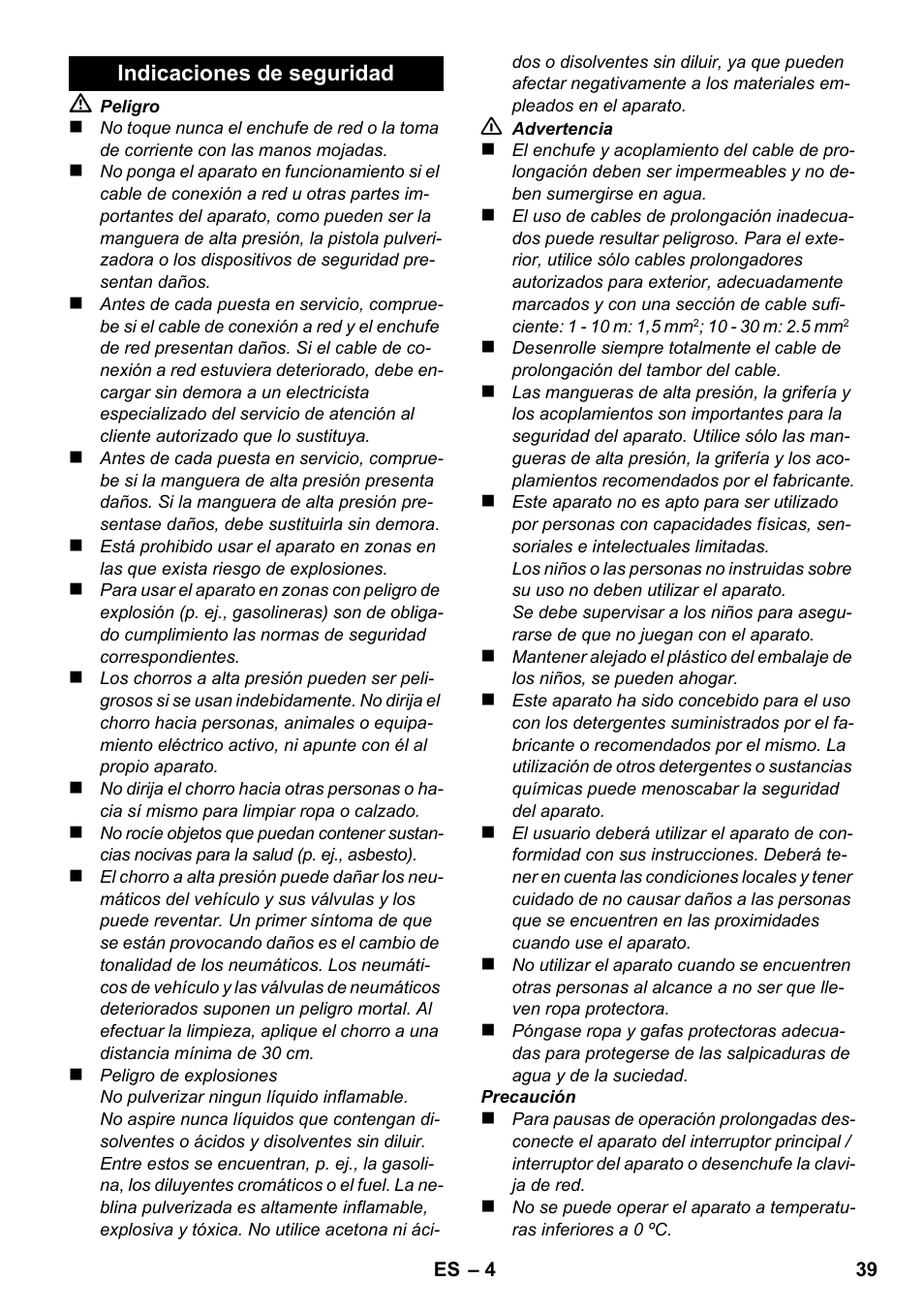 Karcher K 2 Compact Car User Manual | Page 39 / 196