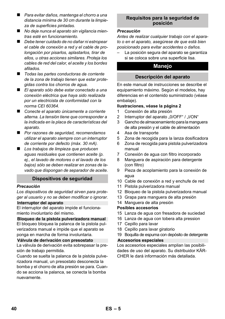 Karcher K 2 Compact Car User Manual | Page 40 / 196