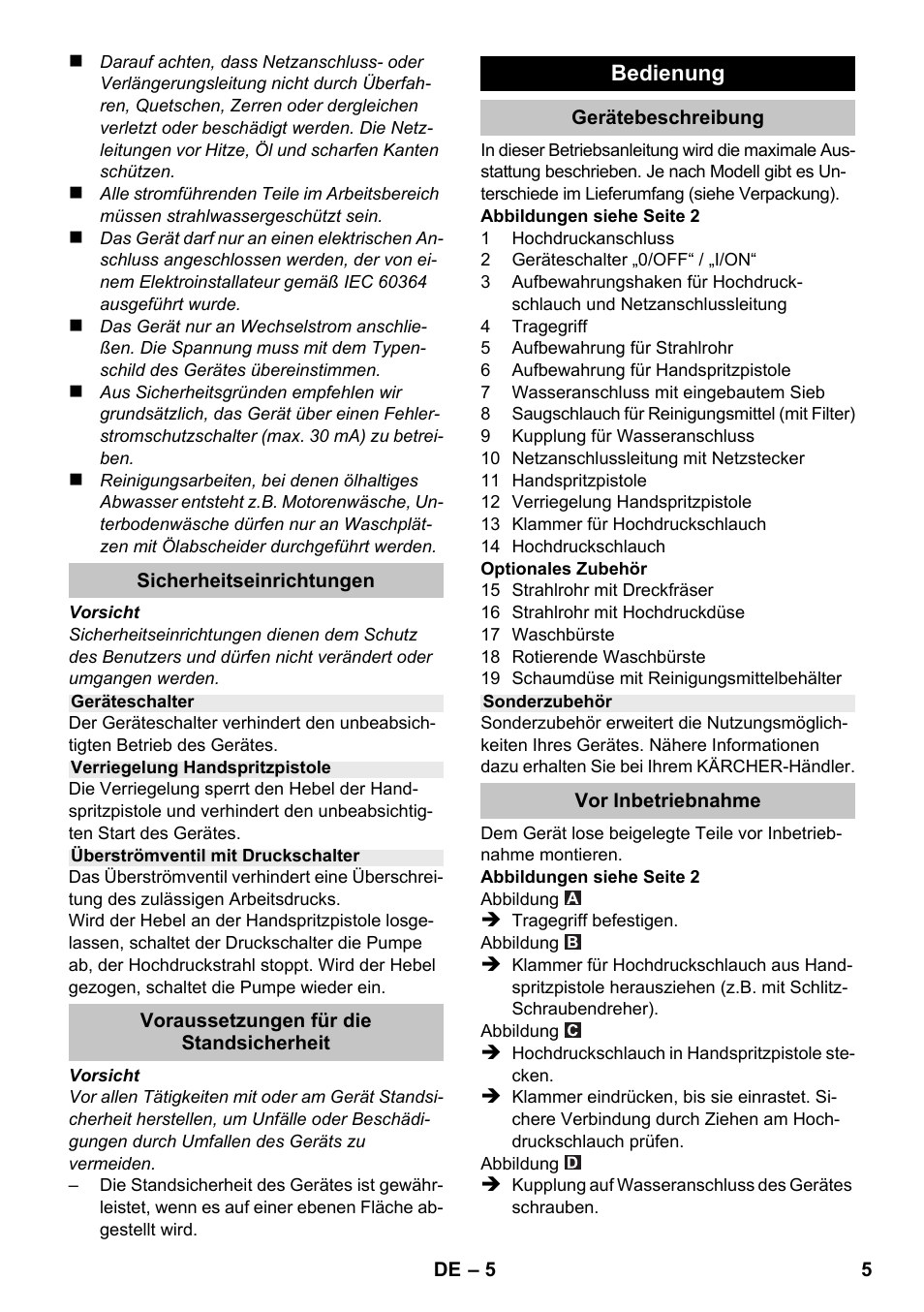 Karcher K 2 Compact Car User Manual | Page 5 / 196