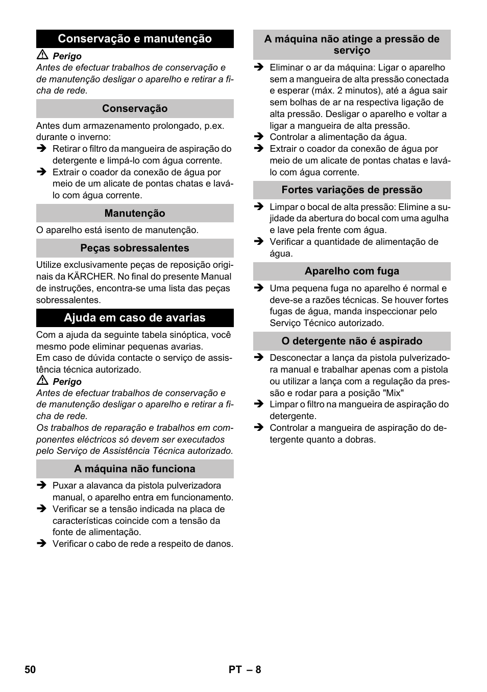 Karcher K 2 Compact Car User Manual | Page 50 / 196