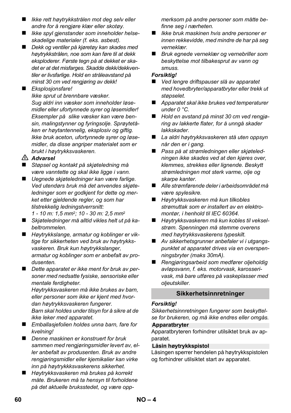 Karcher K 2 Compact Car User Manual | Page 60 / 196