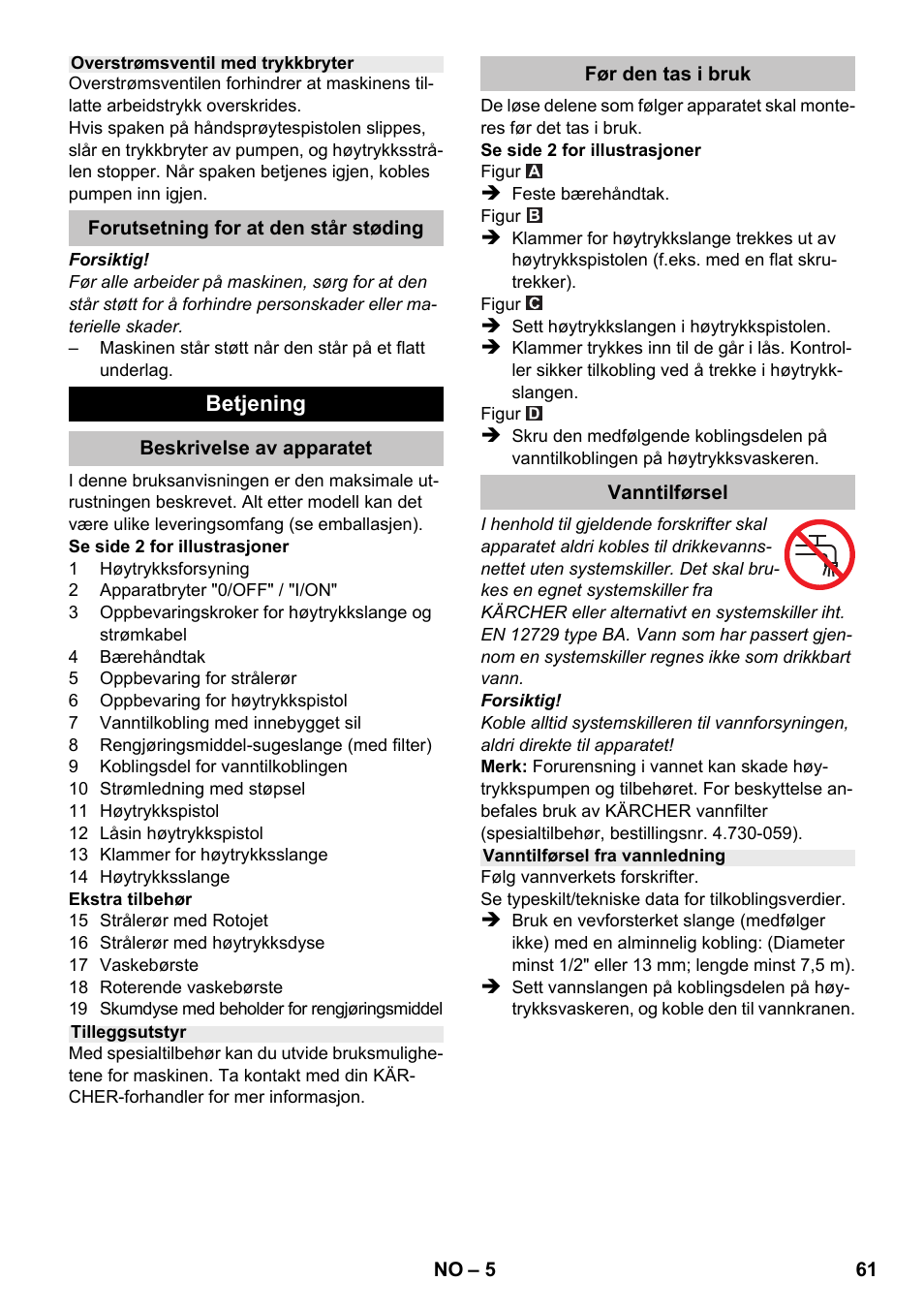 Karcher K 2 Compact Car User Manual | Page 61 / 196