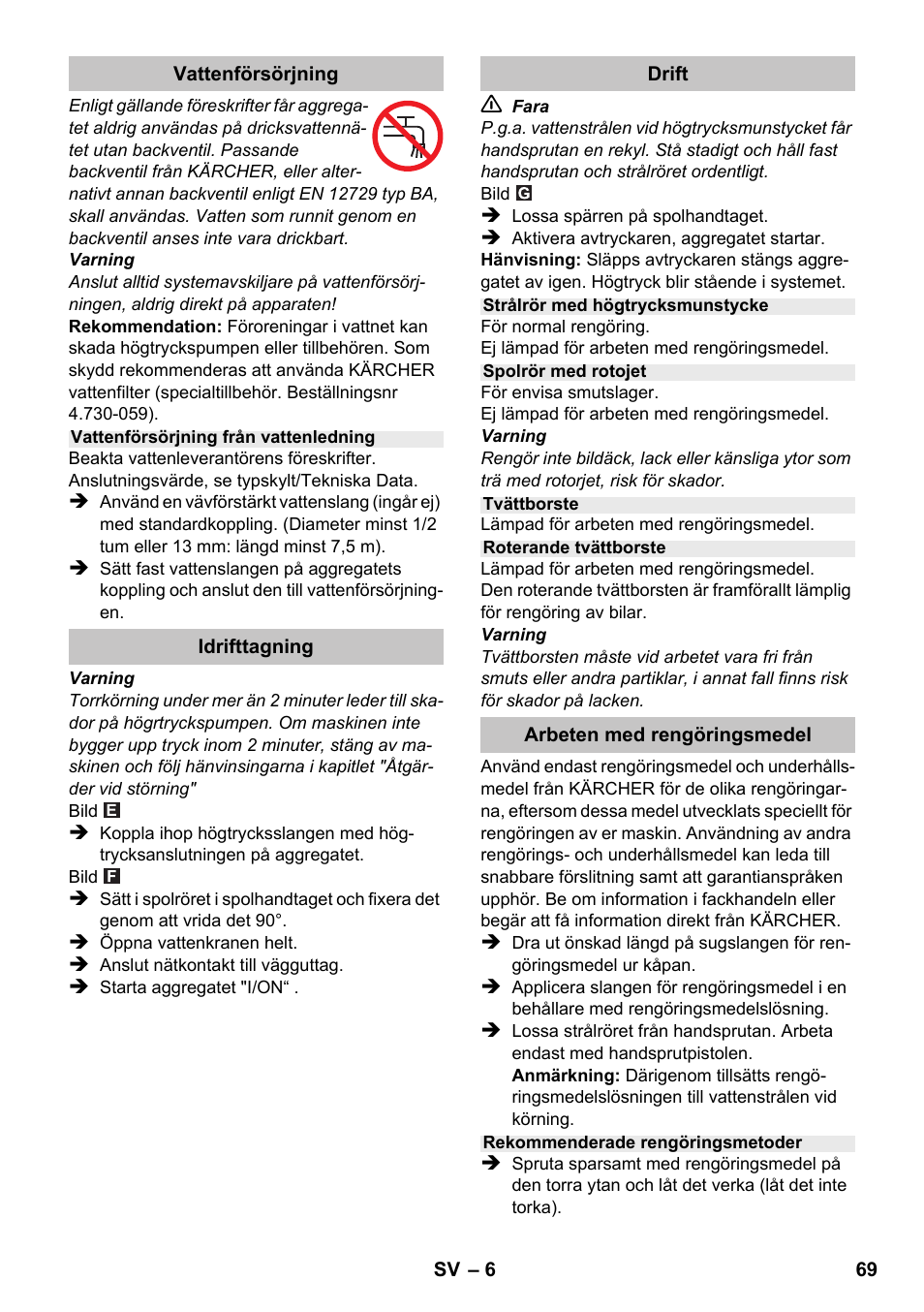 Karcher K 2 Compact Car User Manual | Page 69 / 196