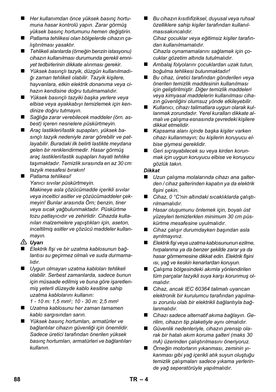 Karcher K 2 Compact Car User Manual | Page 88 / 196