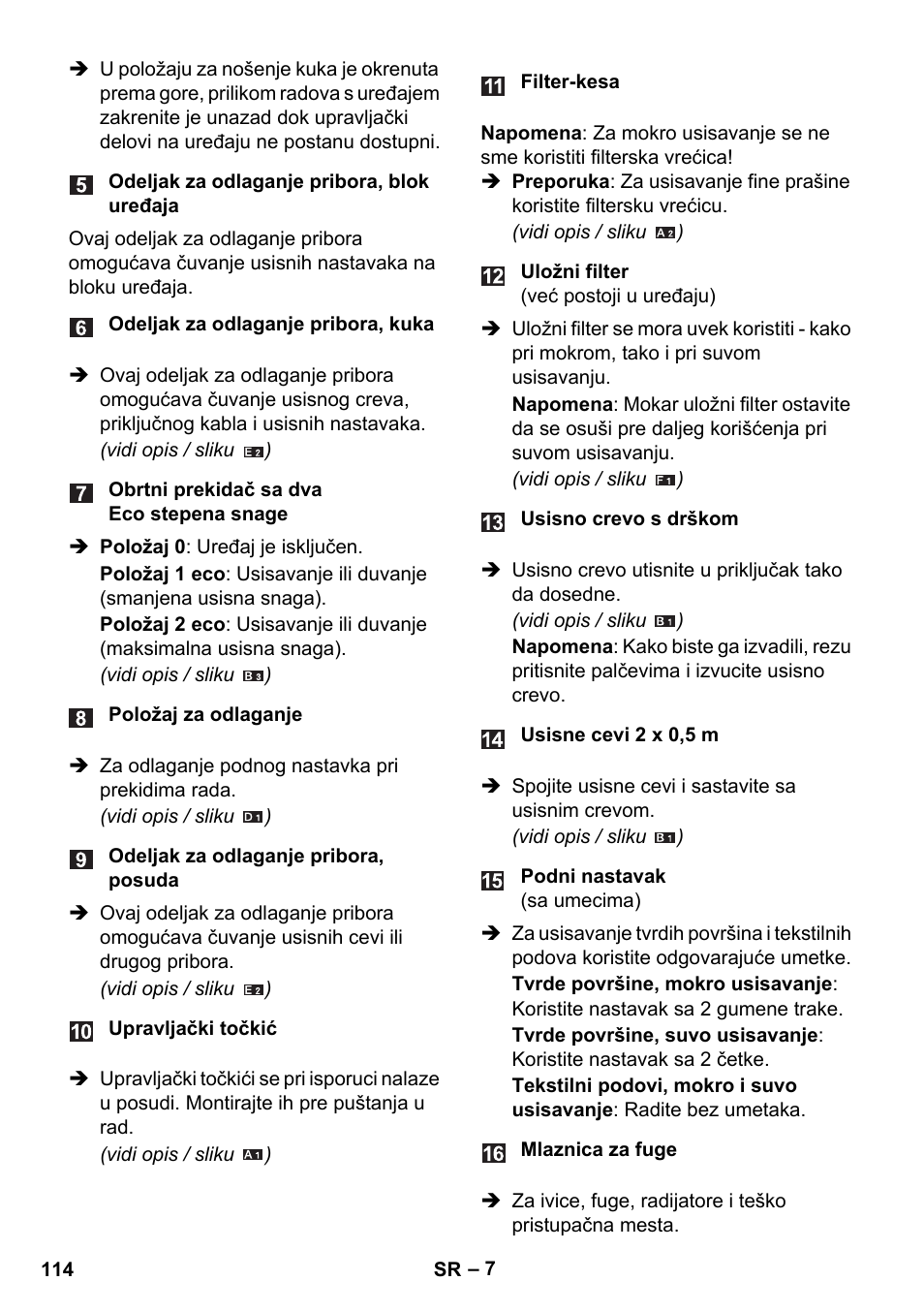 Karcher WD 5-800 eco!ogic User Manual | Page 114 / 158