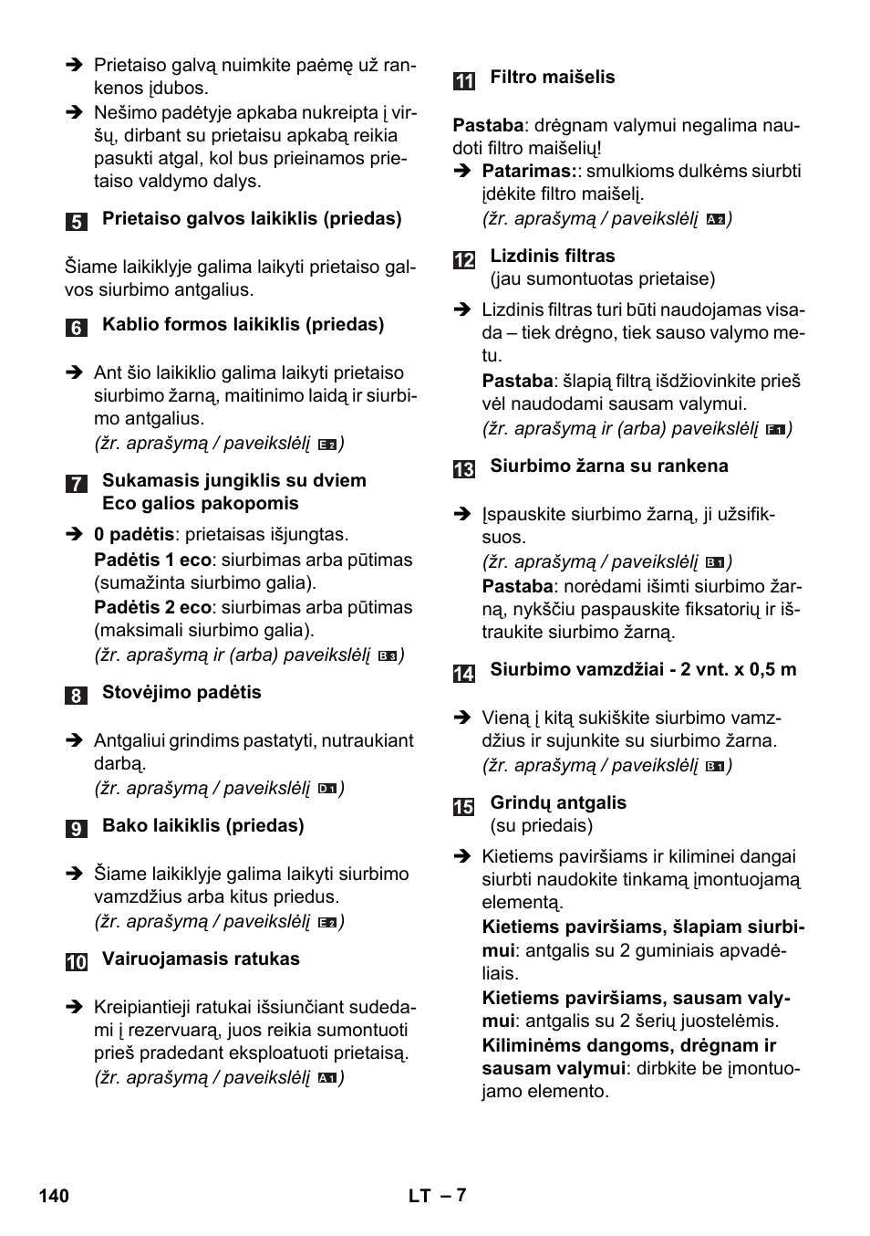 Karcher WD 5-800 eco!ogic User Manual | Page 140 / 158