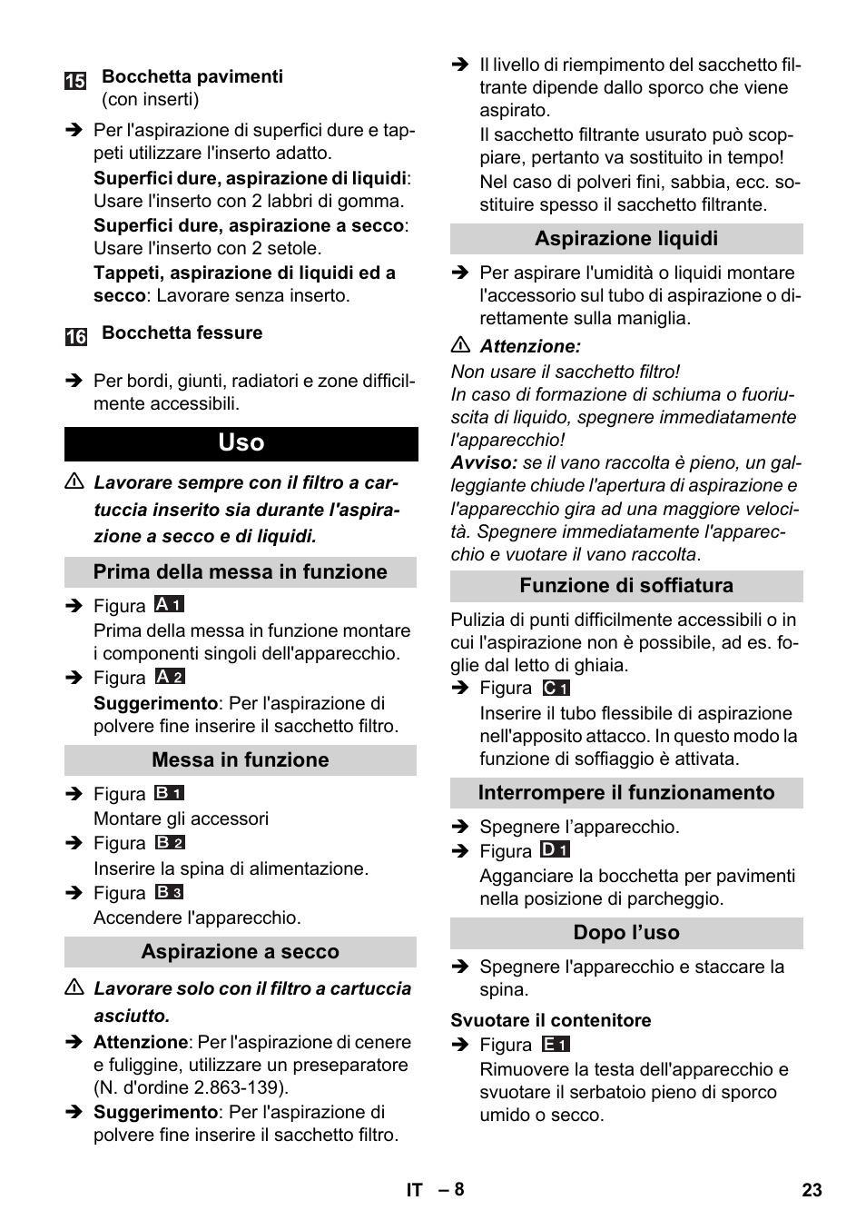 Karcher WD 5-800 eco!ogic User Manual | Page 23 / 158