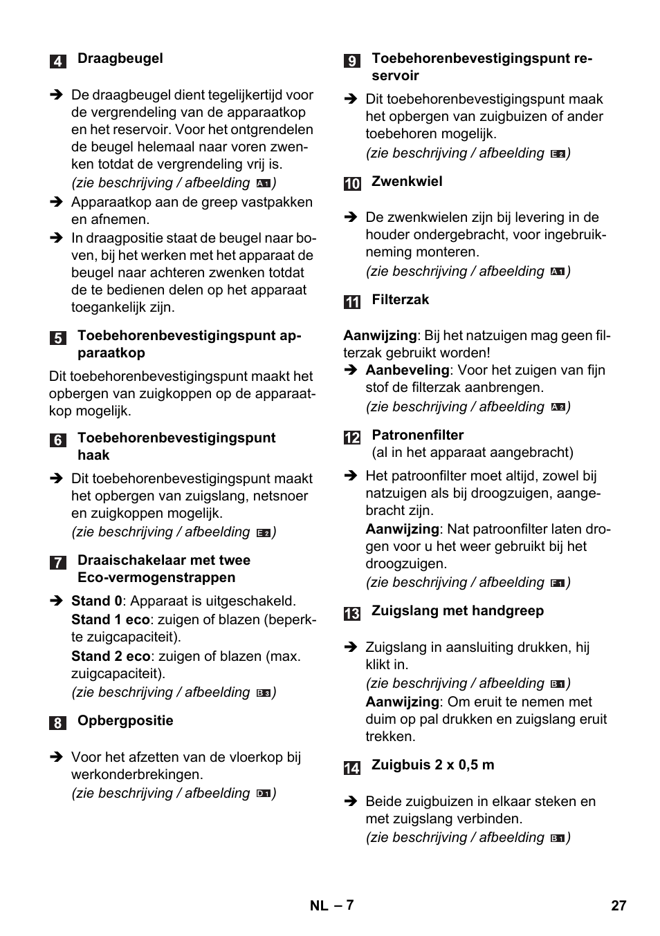 Karcher WD 5-800 eco!ogic User Manual | Page 27 / 158