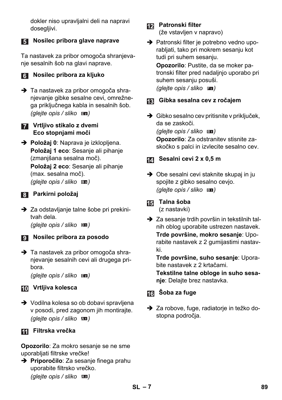 Karcher WD 5-800 eco!ogic User Manual | Page 89 / 158