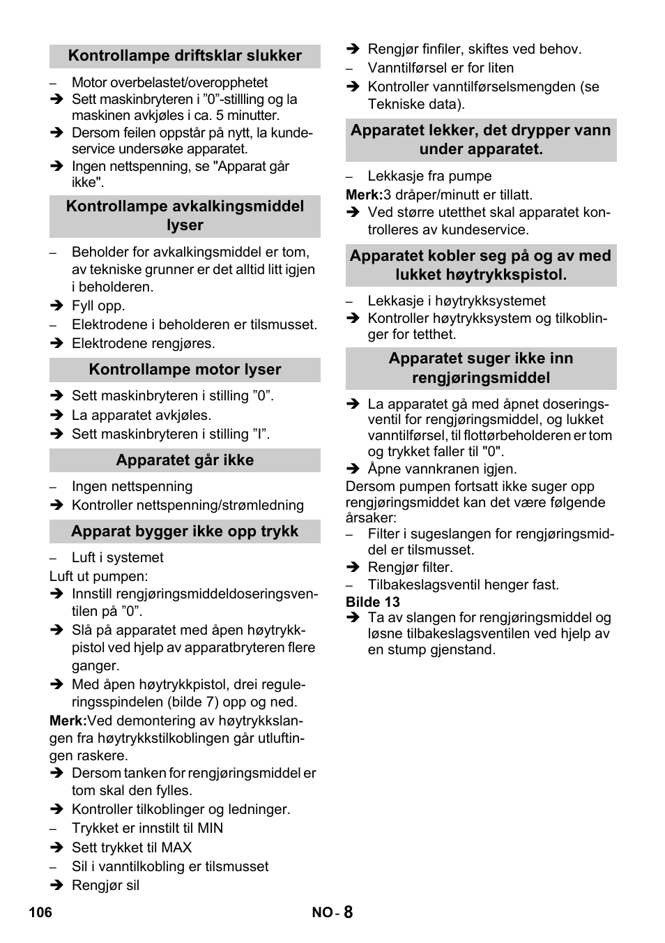 Karcher HDS 650 4M BASICEU-I User Manual | Page 106 / 328