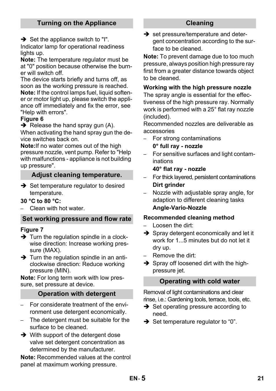 Karcher HDS 650 4M BASICEU-I User Manual | Page 21 / 328