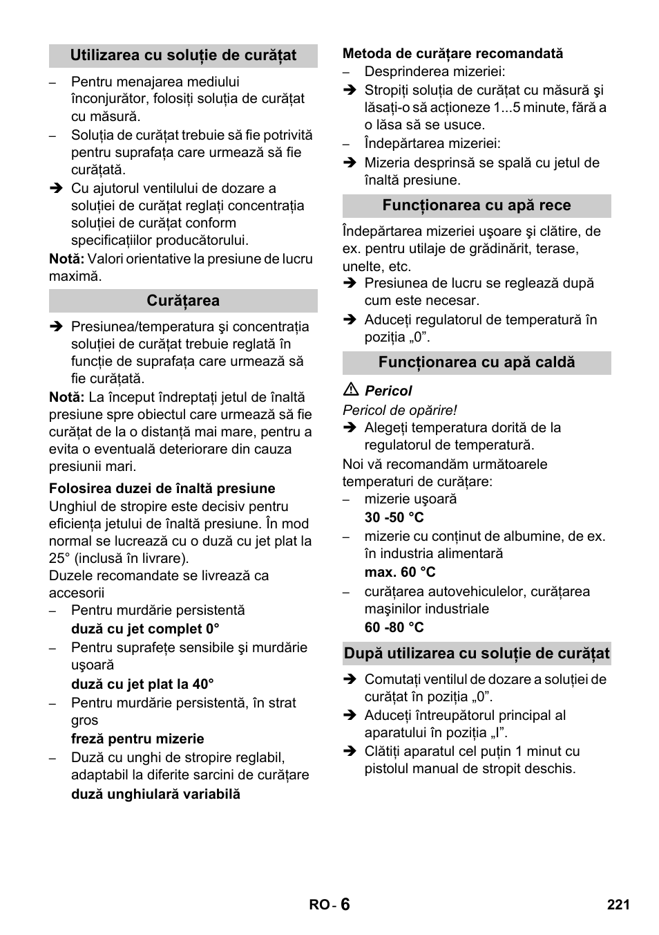 Karcher HDS 650 4M BASICEU-I User Manual | Page 221 / 328