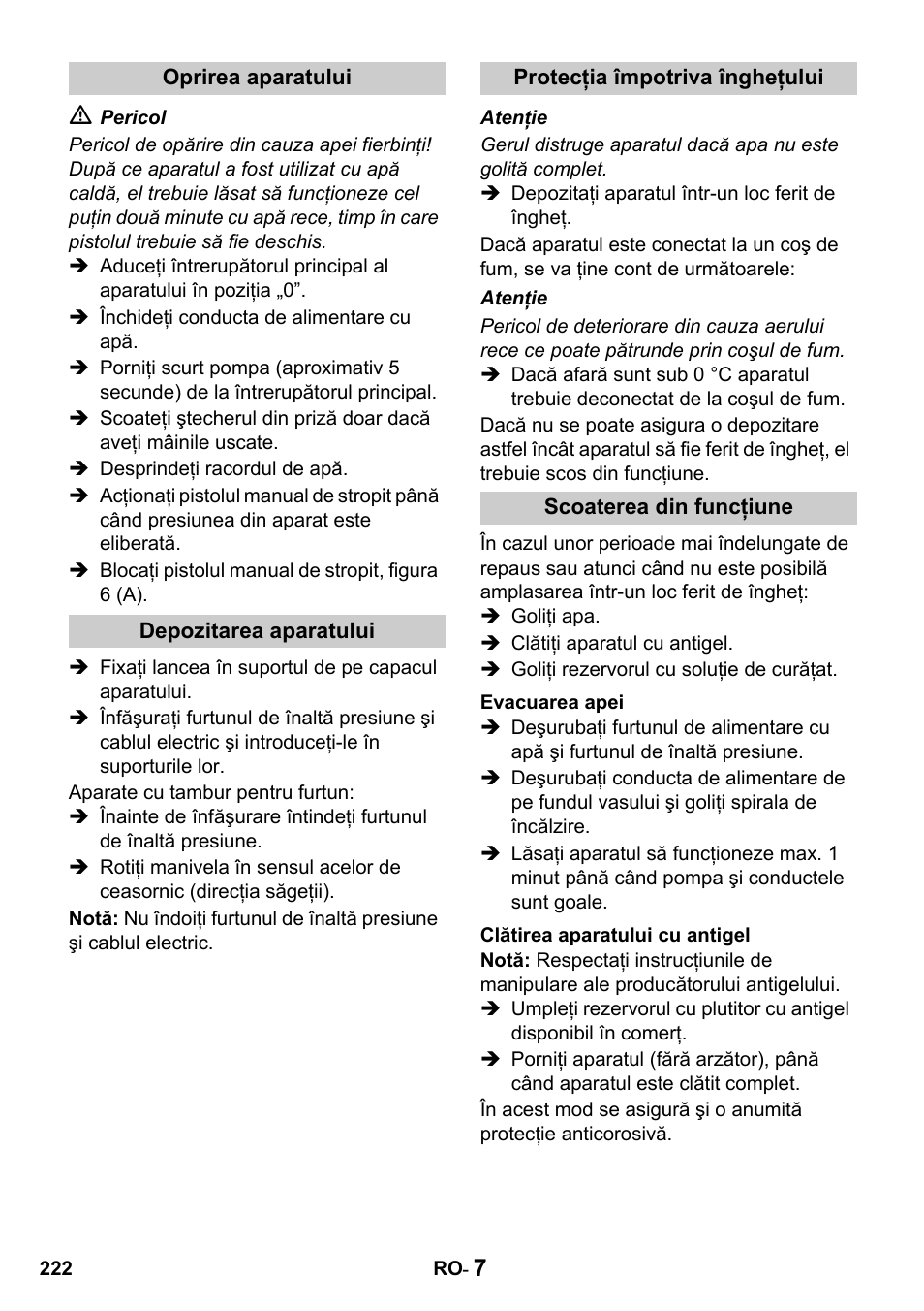 Karcher HDS 650 4M BASICEU-I User Manual | Page 222 / 328