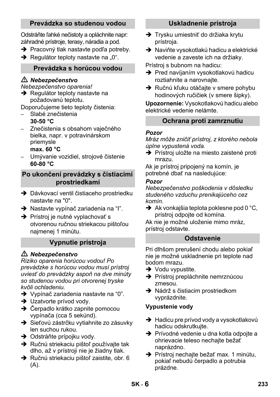 Karcher HDS 650 4M BASICEU-I User Manual | Page 233 / 328