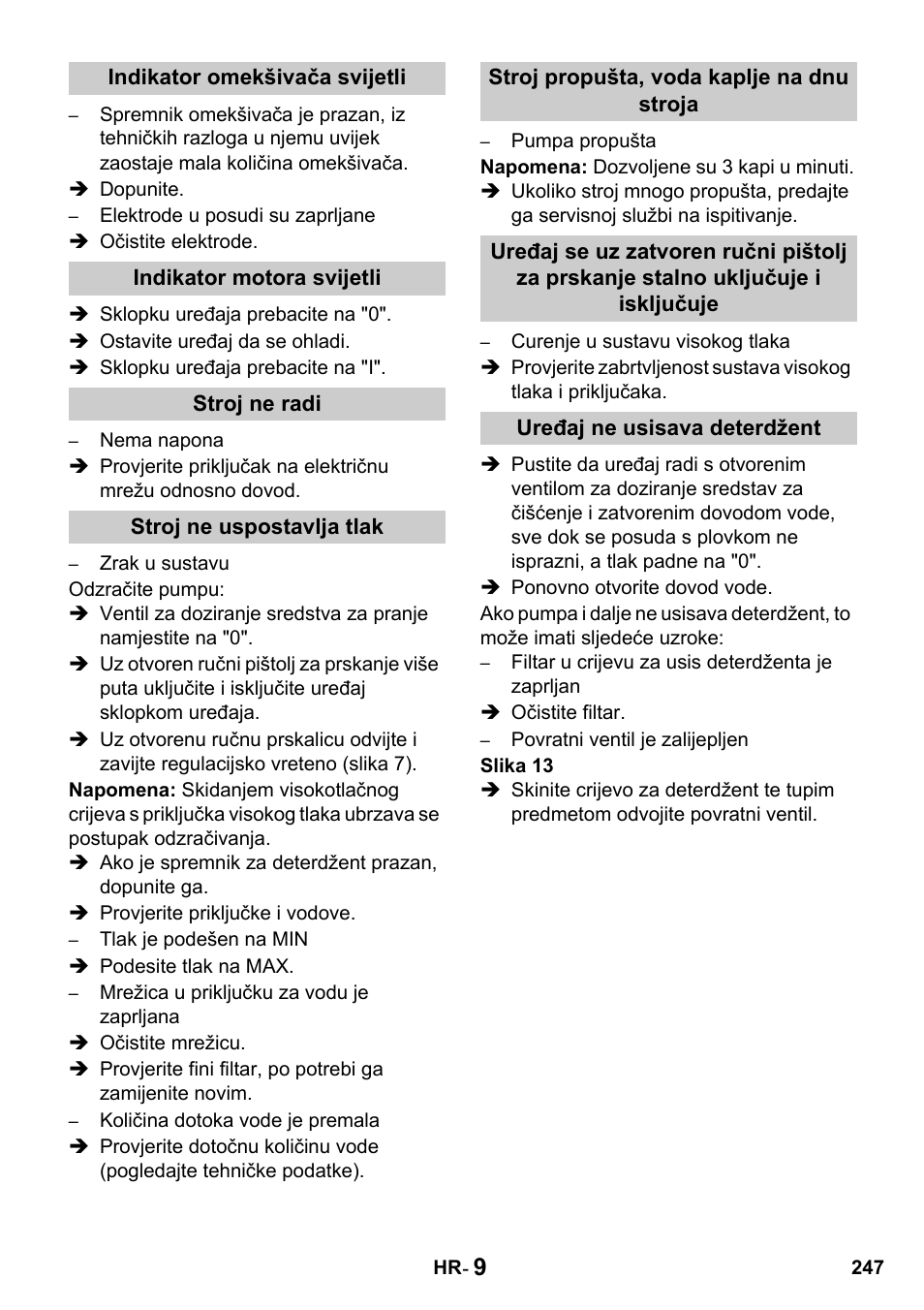 Karcher HDS 650 4M BASICEU-I User Manual | Page 247 / 328