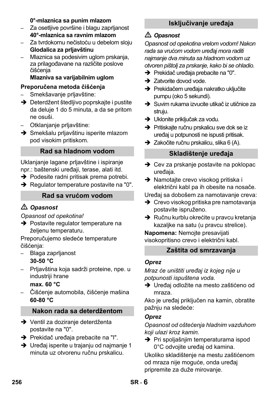 Karcher HDS 650 4M BASICEU-I User Manual | Page 256 / 328