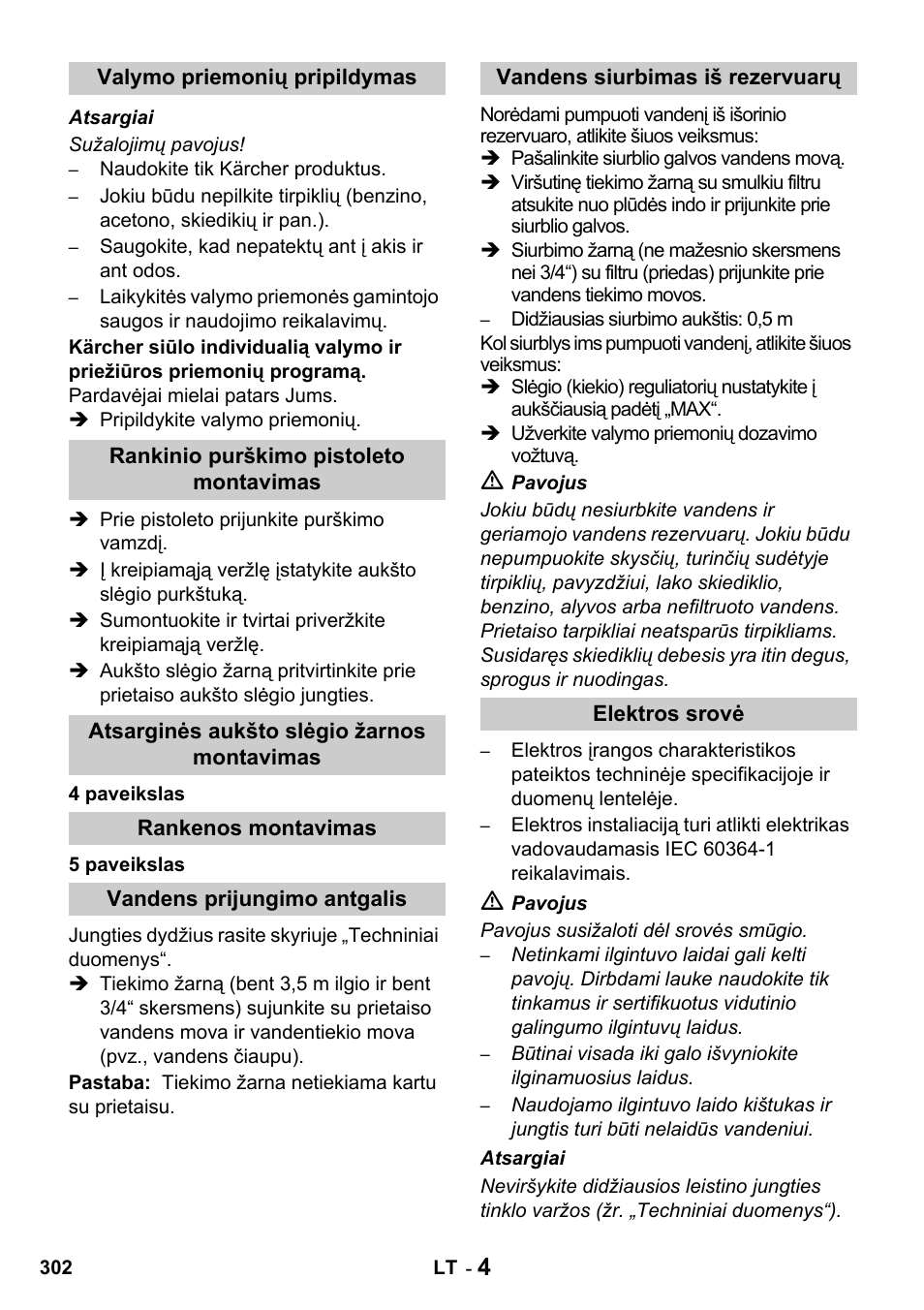 Karcher HDS 650 4M BASICEU-I User Manual | Page 302 / 328