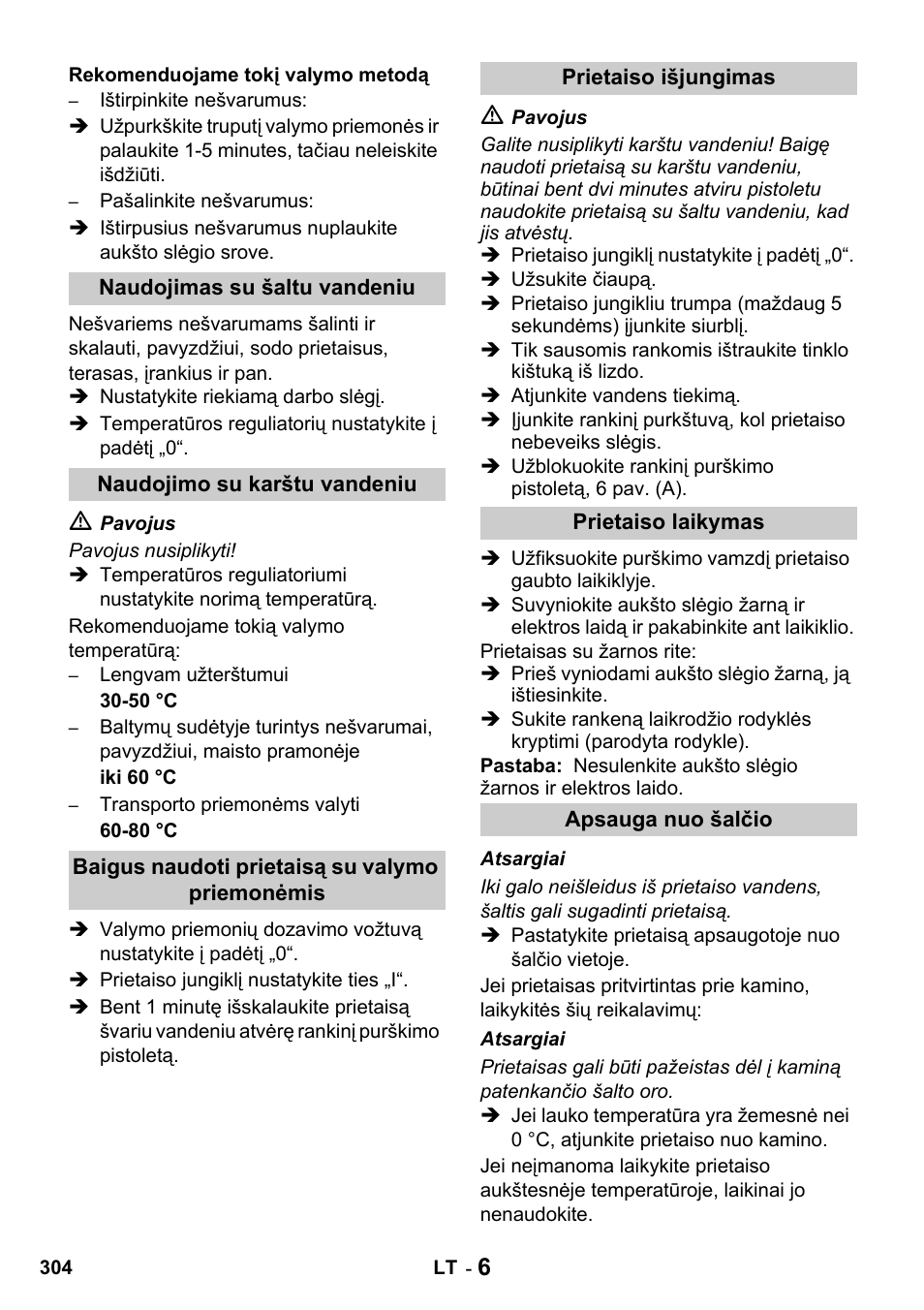 Karcher HDS 650 4M BASICEU-I User Manual | Page 304 / 328