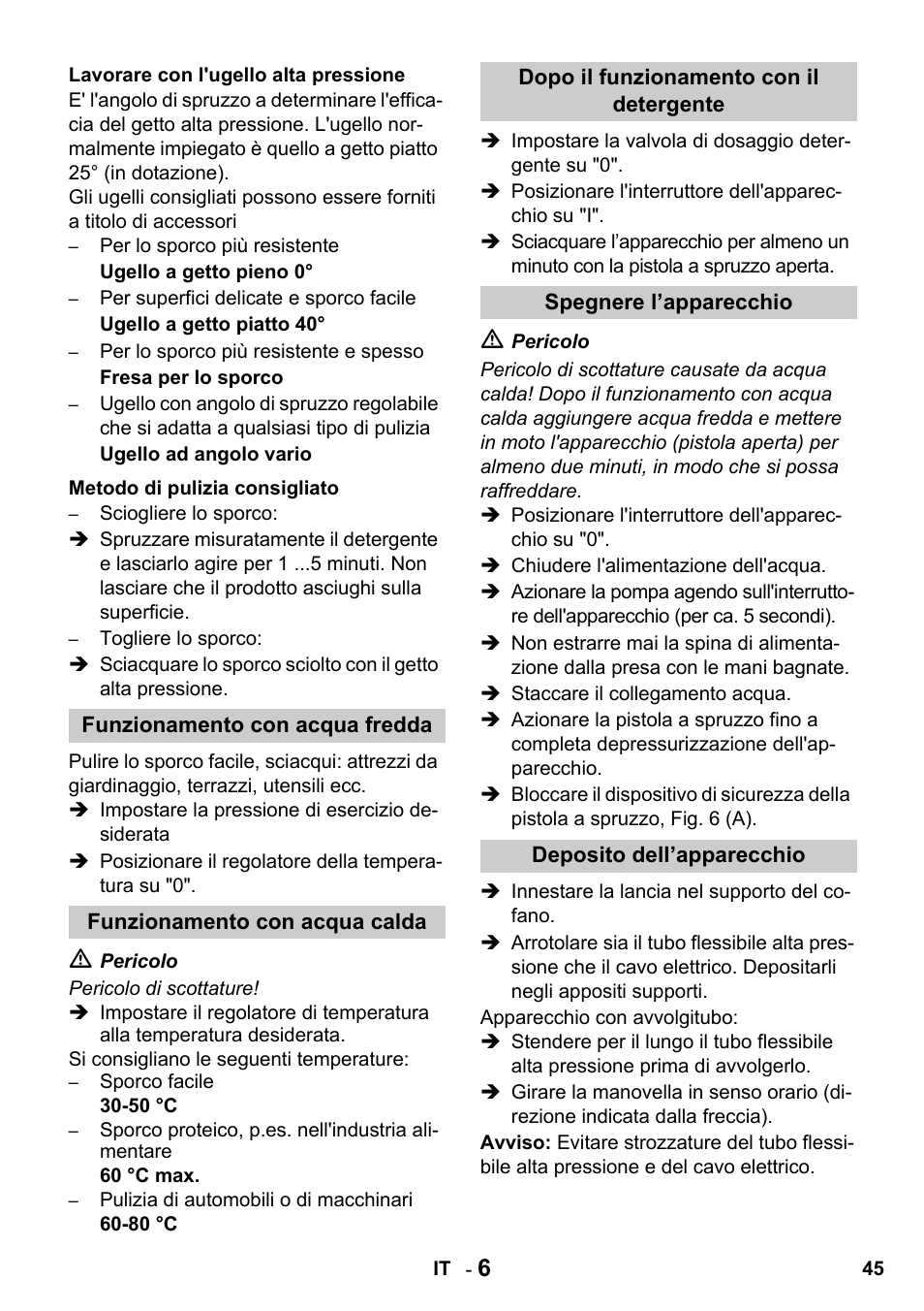Karcher HDS 650 4M BASICEU-I User Manual | Page 45 / 328