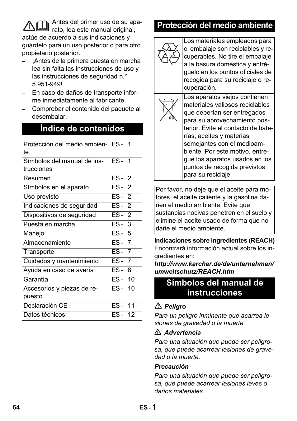 Karcher HDS 650 4M BASICEU-I User Manual | Page 64 / 328