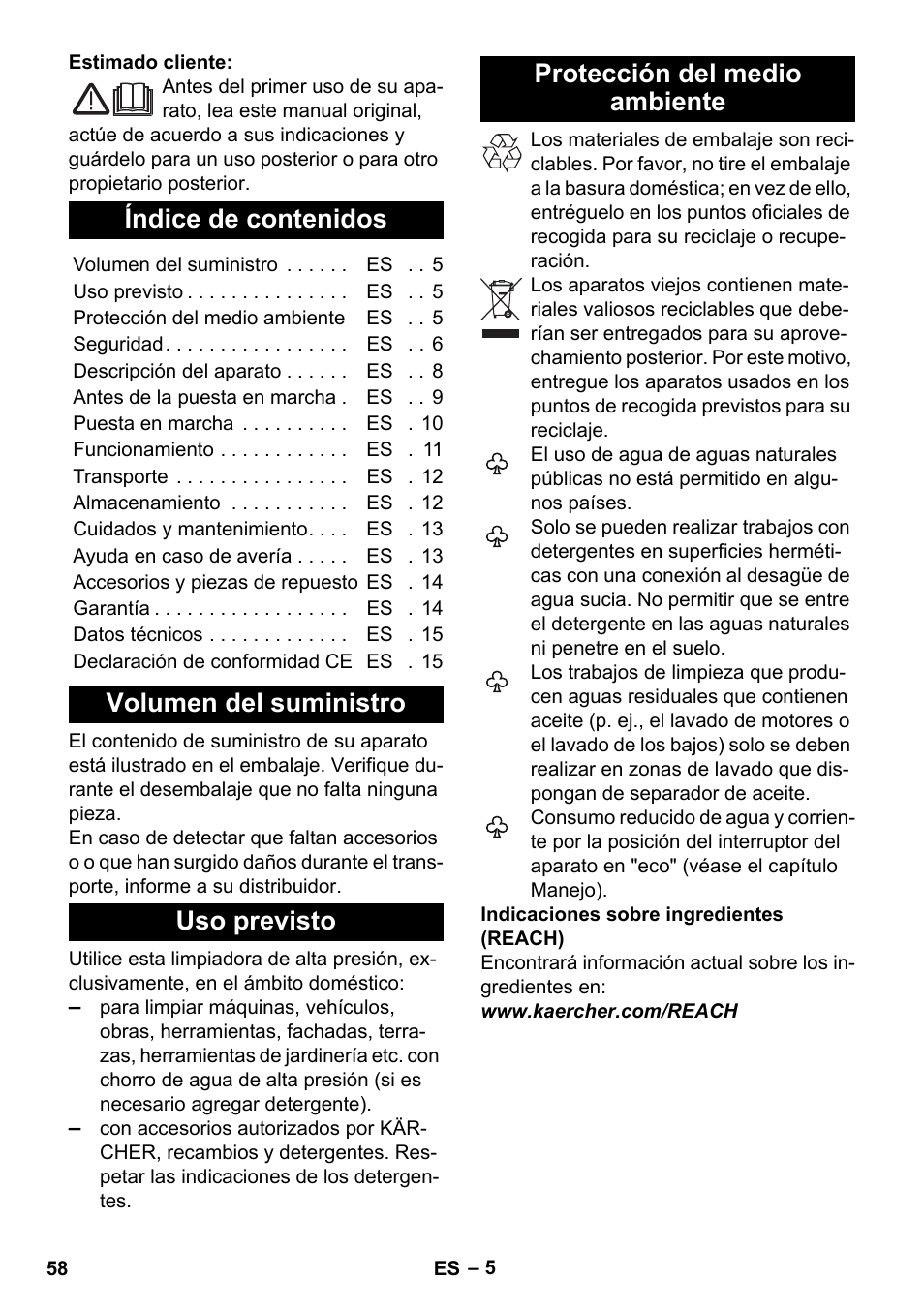 Karcher K 7 Premium eco!ogic Home User Manual | Page 58 / 296